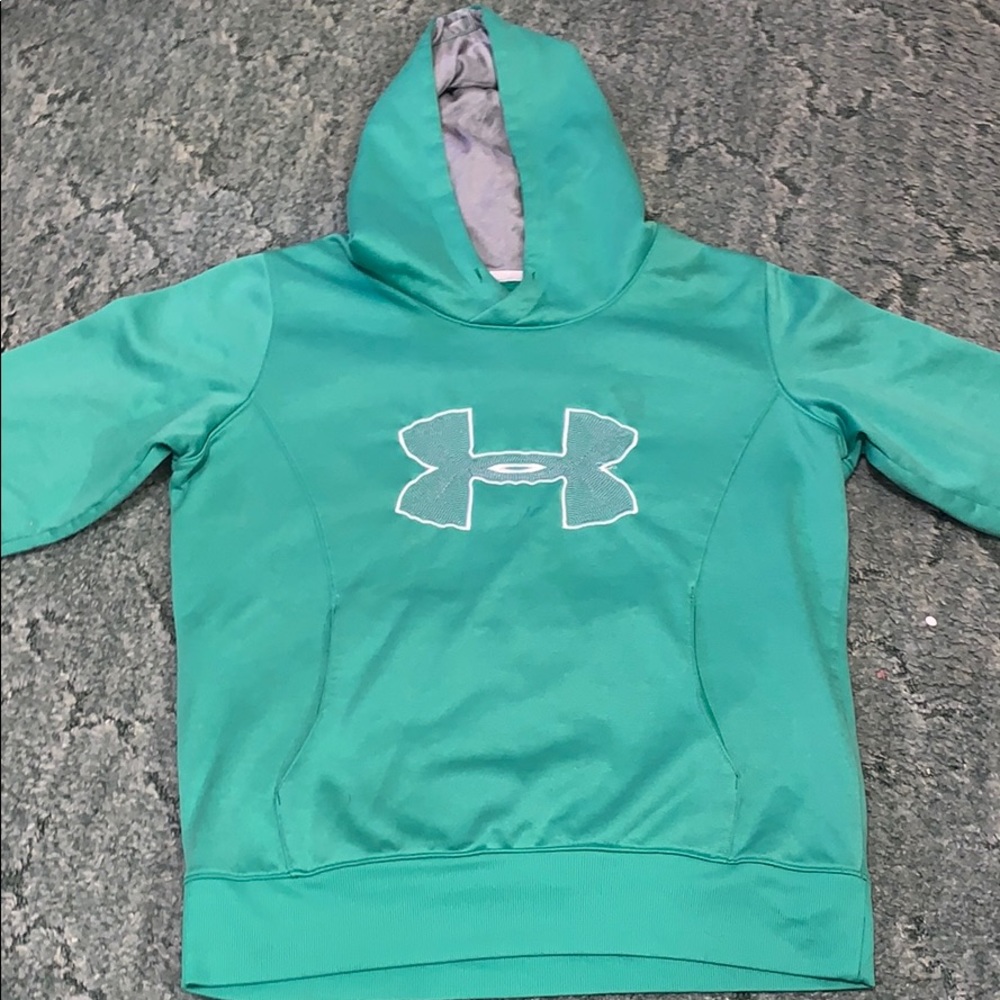 Green under armor hoodie